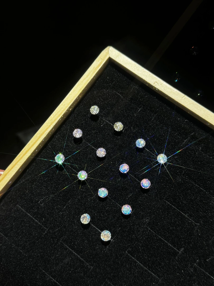 钛钢耳饰 华子耳钉（LLS HZRS)4m6m组合