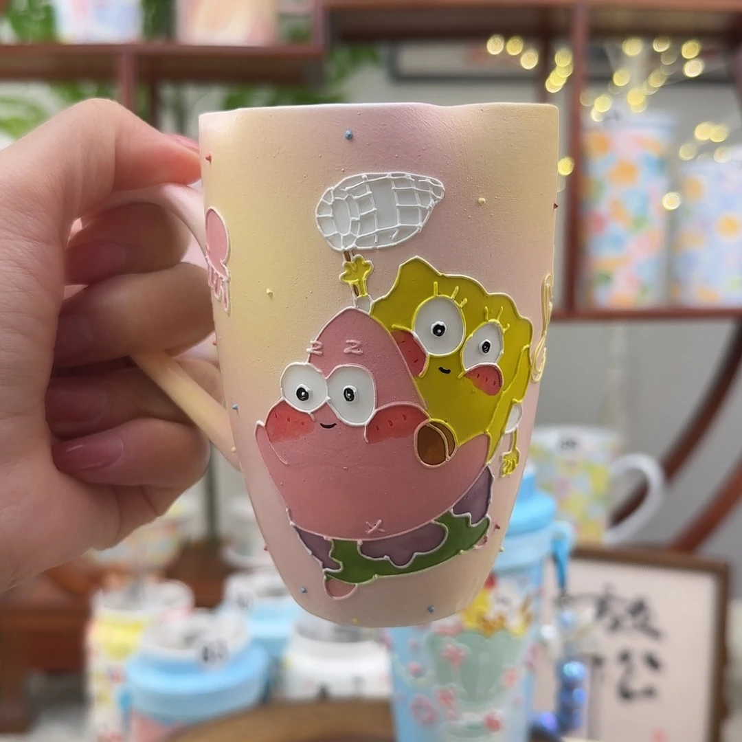 摆件陶21景德镇手绘高温釉下彩玉泥