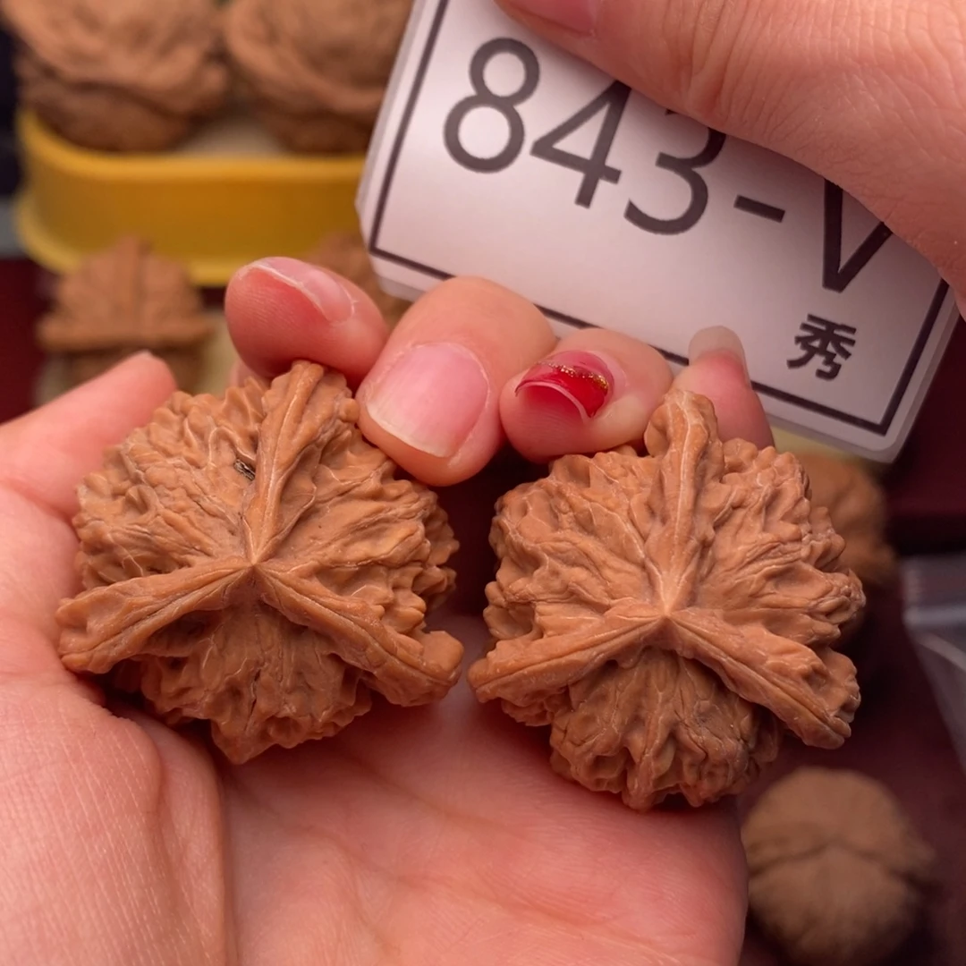 桃核把件盘山奔38……