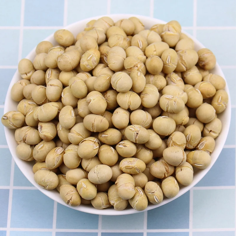 干炒黄豆微咸即食香酥小黄豆熟豆子500g袋装炒货休闲零食小吃食品