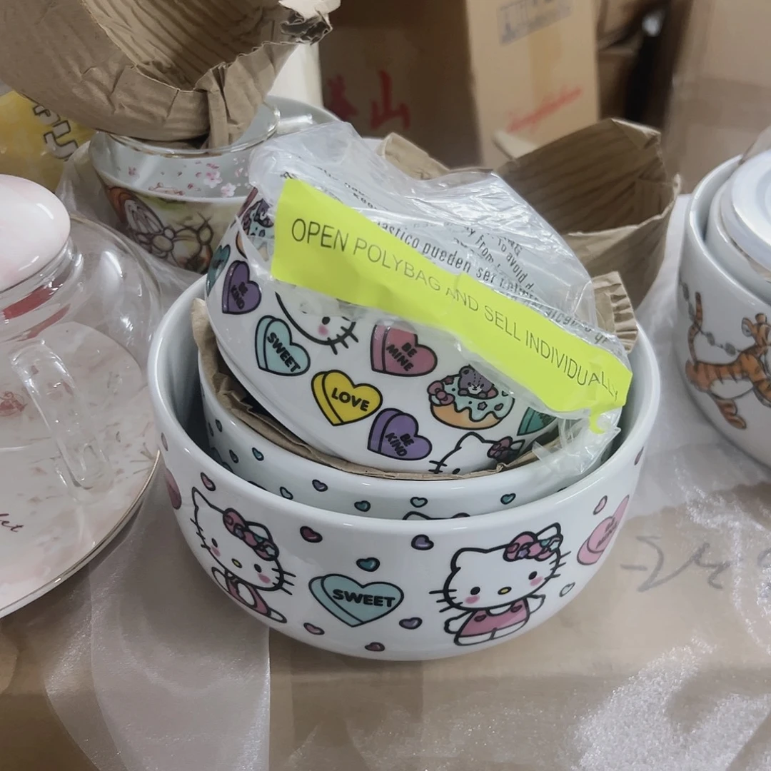 瓷片微瑕满20包邮可爱