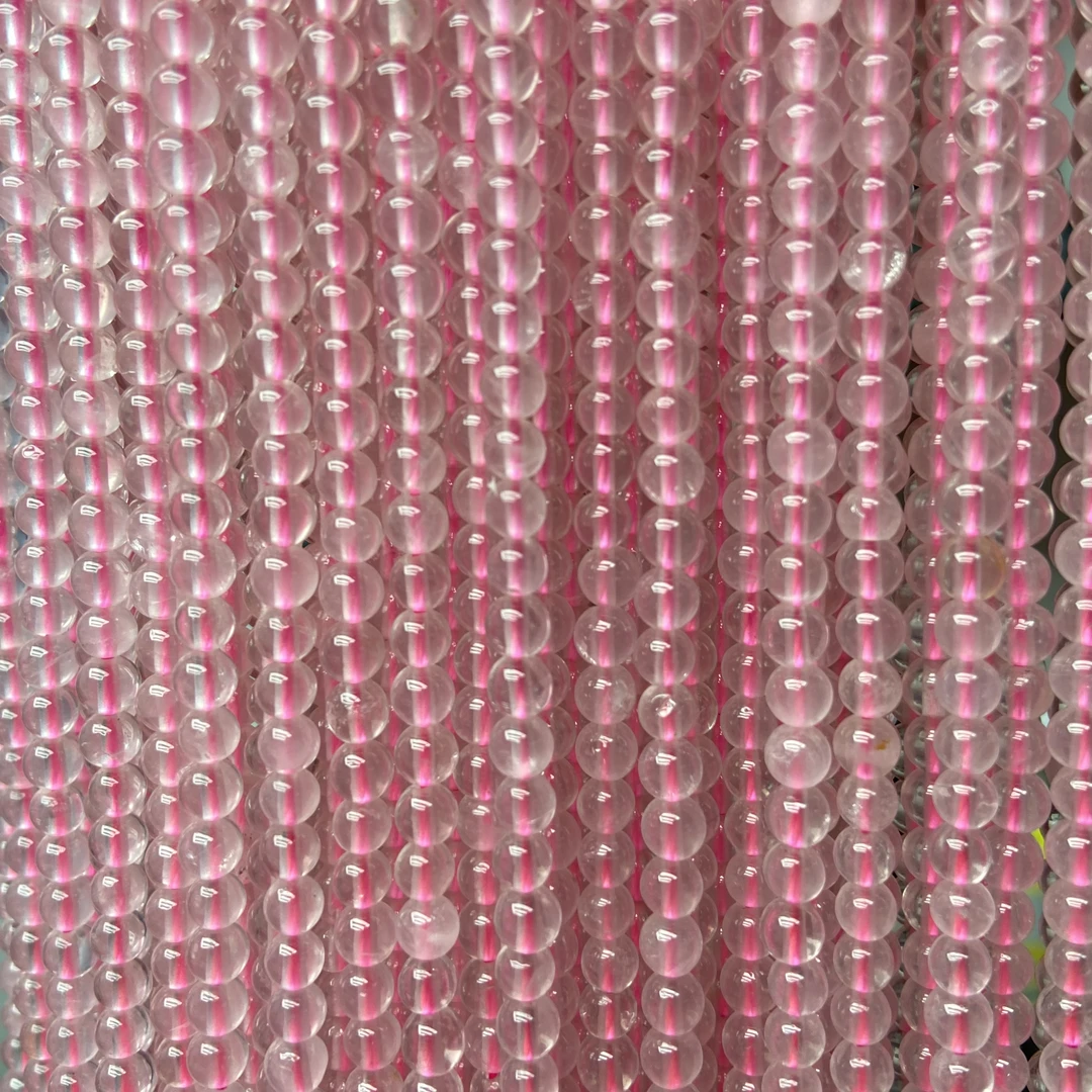 粉水晶米珠链3mm+多样性发一个FS134