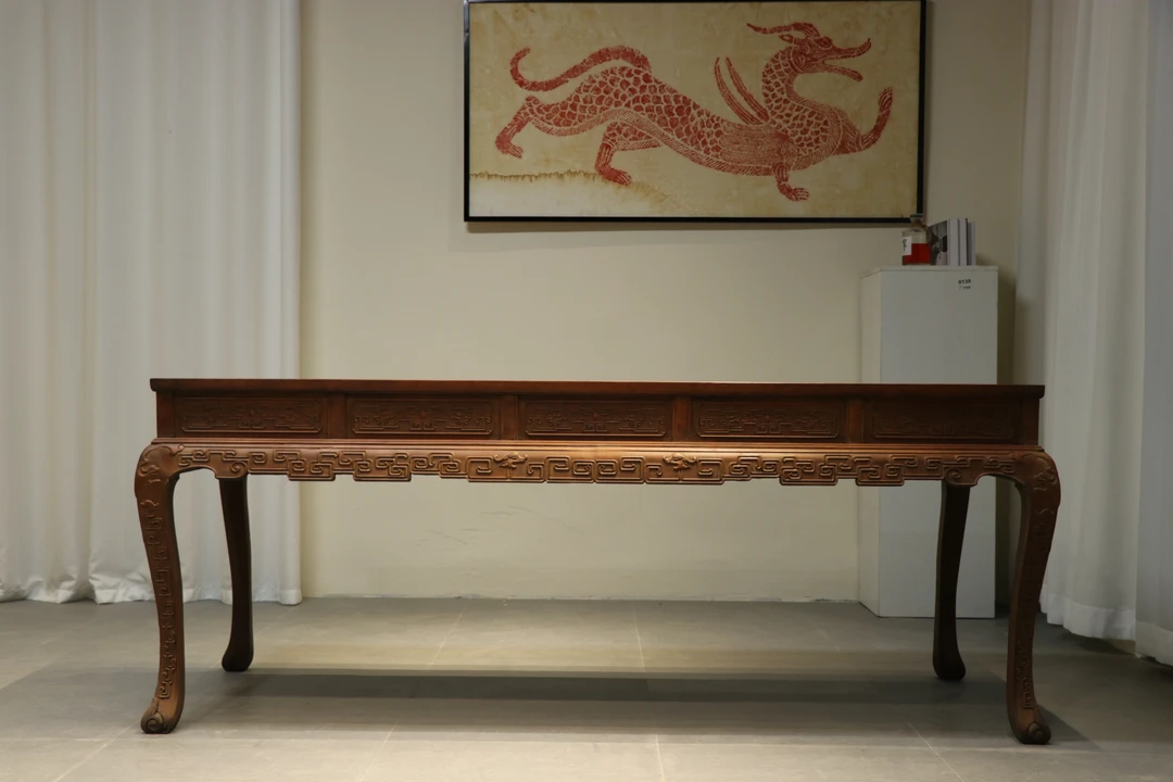 家具实木中式玄关条案客厅茶台书案书法桌画桌书桌书画桌新中式