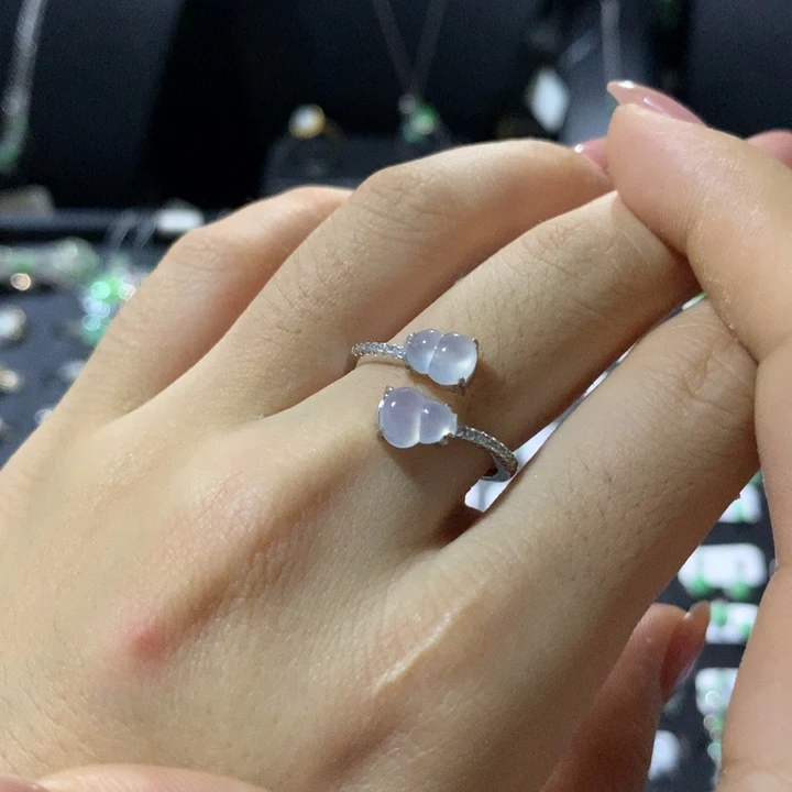 翡翠银S925镶嵌戒指
