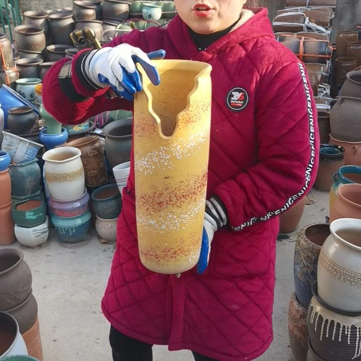 红陶口14高42瑕疵