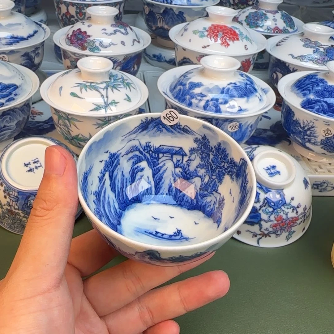 彦祖纯手工手绘茶具160