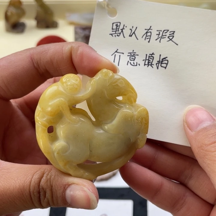 蛇纹石玉颈饰未镶嵌35