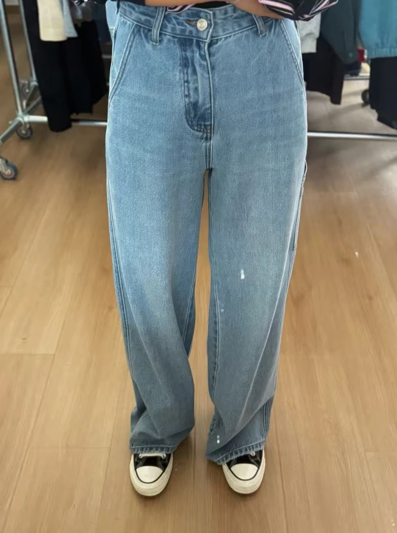 路一韩国定制系列.博主牛仔裤  L25082923