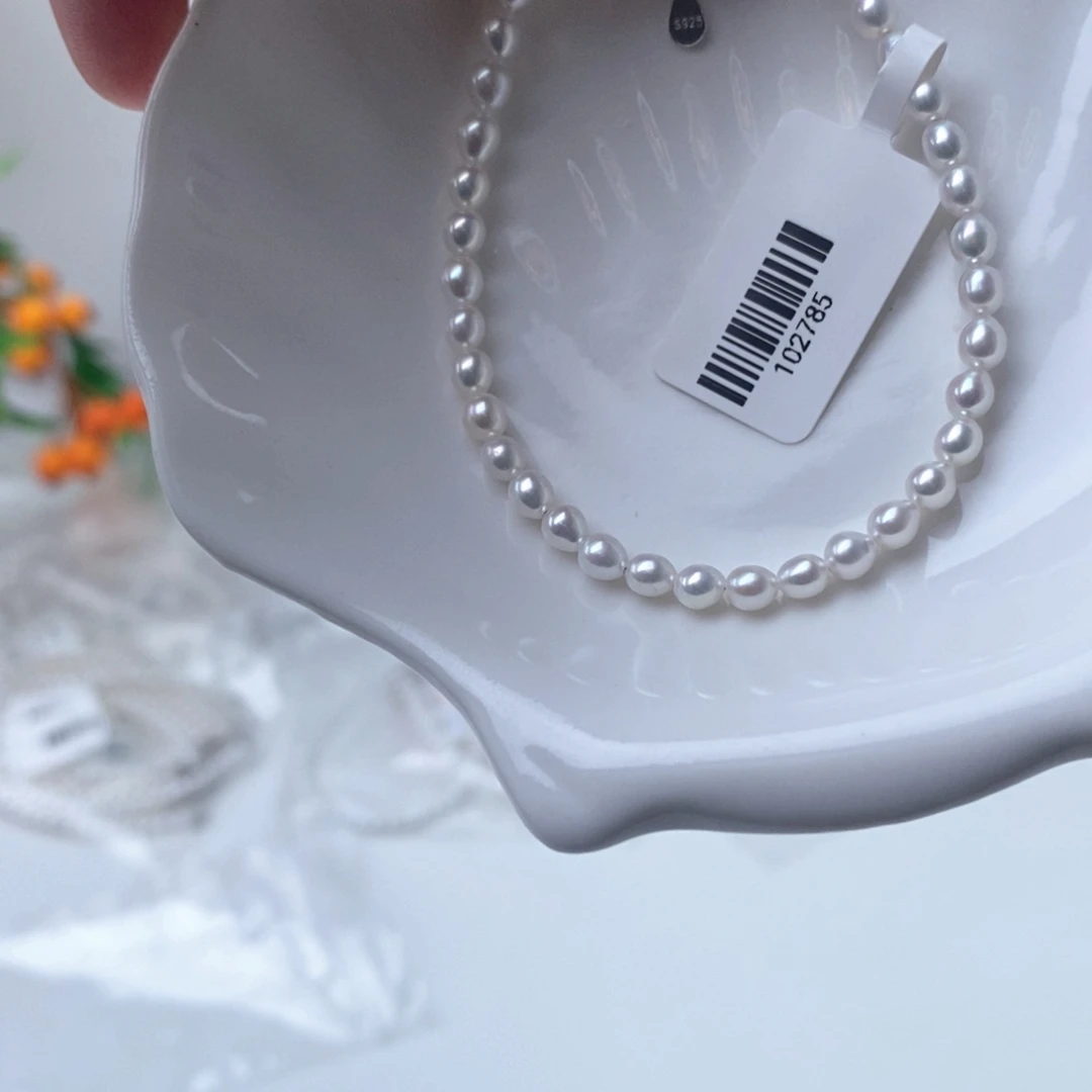 手链淡水珍珠银S925镶嵌102785
