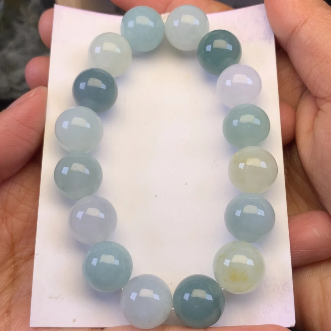 翡翠颈饰未镶嵌天然缅甸翡翠