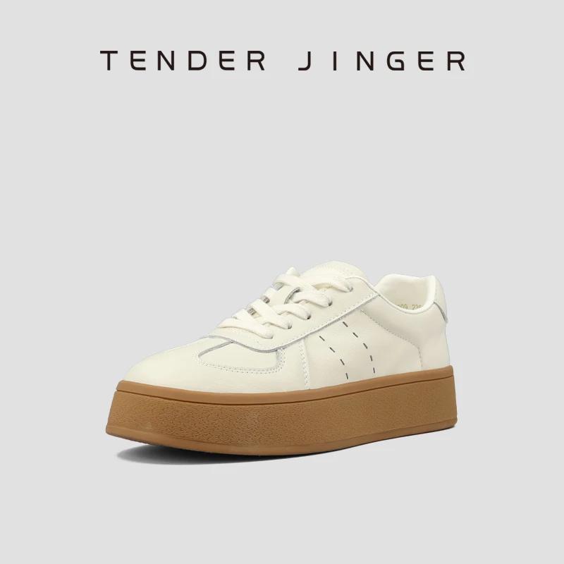 Tender Jinger新款头层牛皮板鞋ZS0803