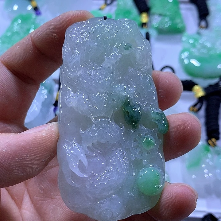 翡翠未镶嵌颈饰天然翡翠A货吊坠