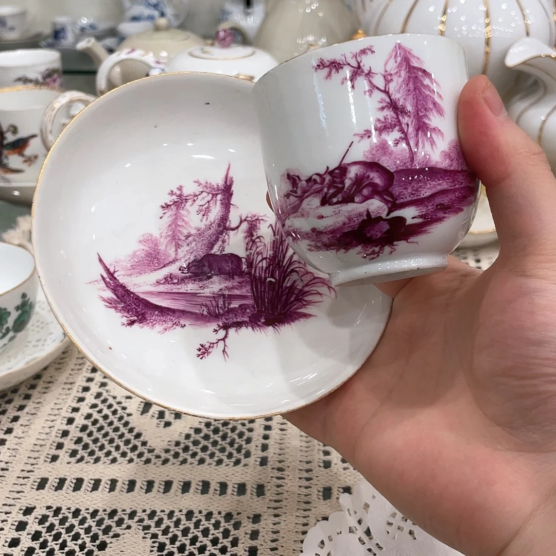 摆件中古一等单色咖啡杯