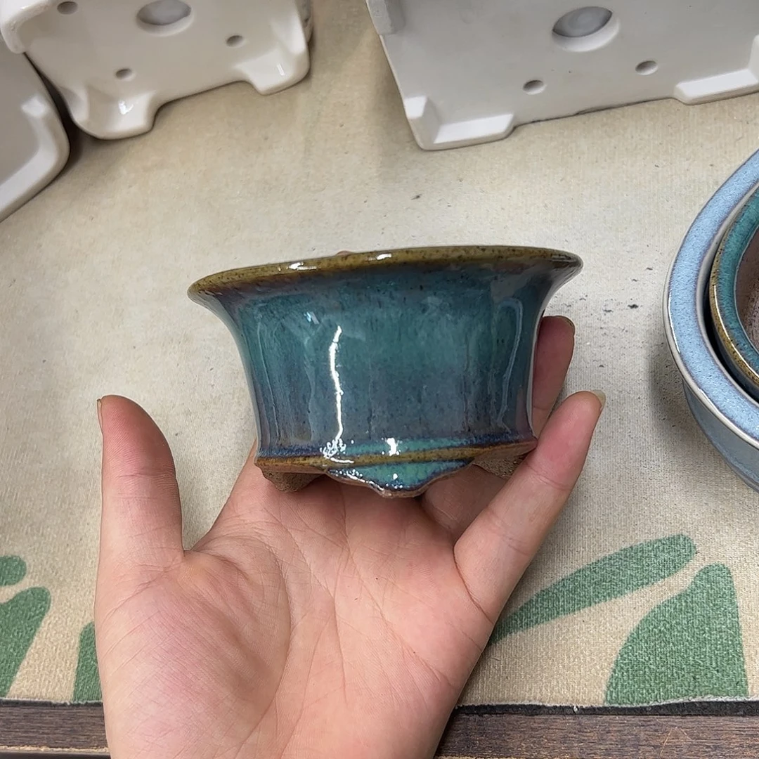 花盆紫砂363号瑕疵9.5/5cm窑变