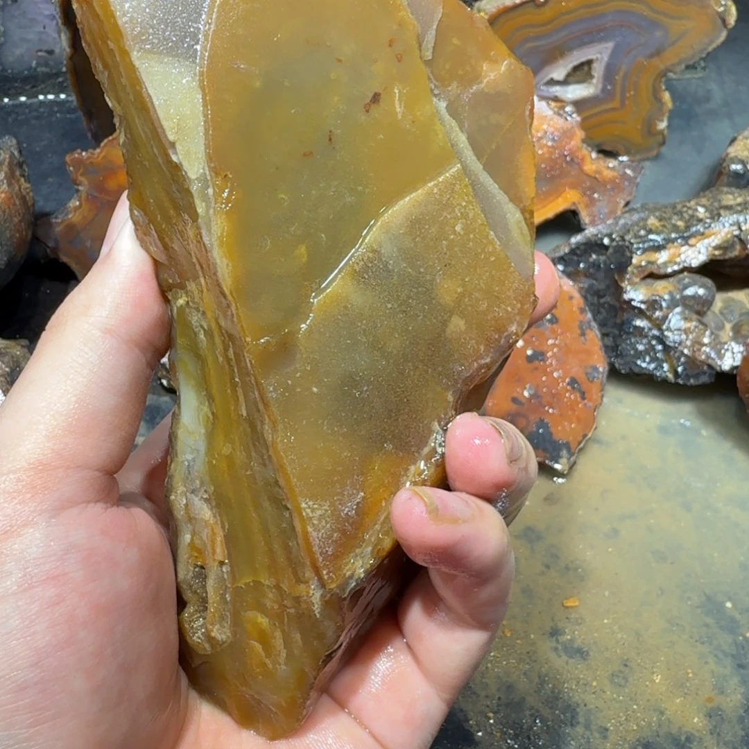 未镶嵌玛瑙/玉髓珠宝半成品