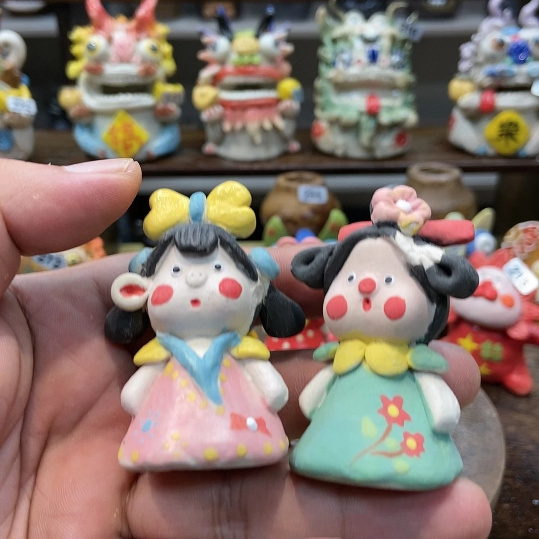 摆件直播间手工抽象陶瓷摆件209组
