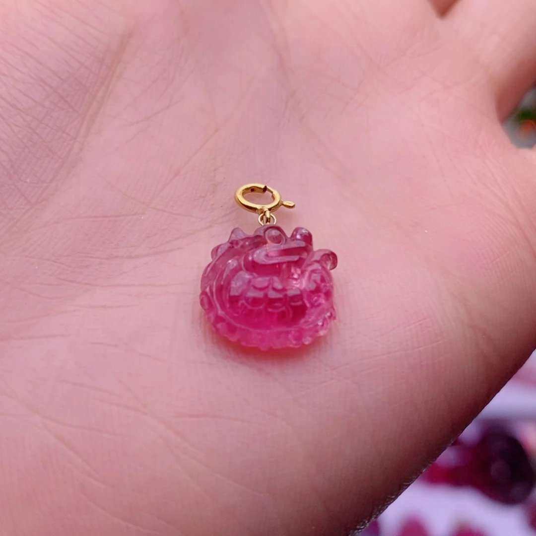 颈饰未镶嵌碧玺龙扣小滴溜yy