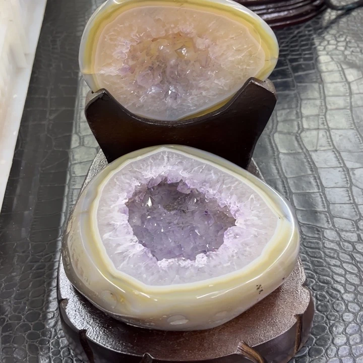 未镶嵌发饰水晶福利紫晶盆