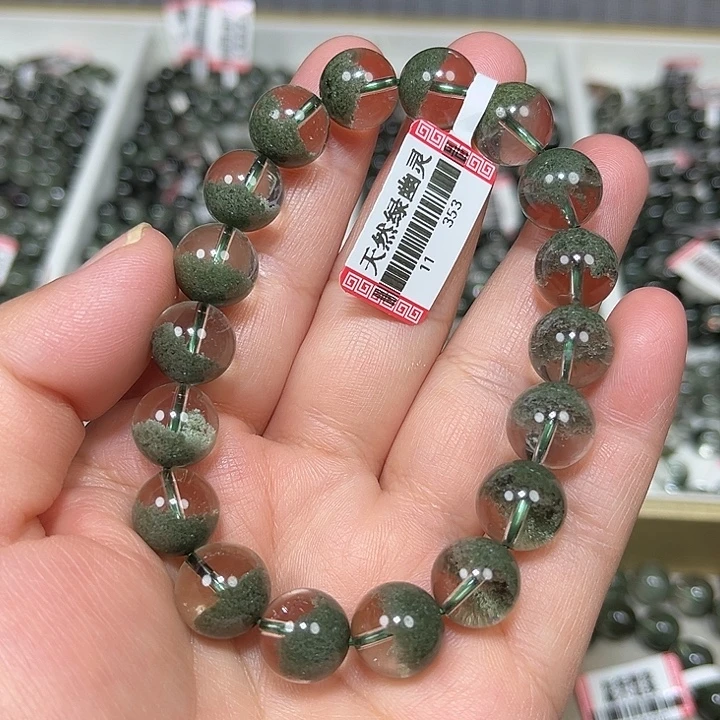 未镶嵌手串水晶绿幽灵手串