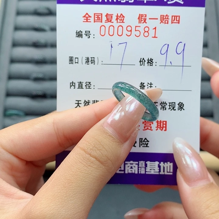 翡翠戒指未镶嵌      9581