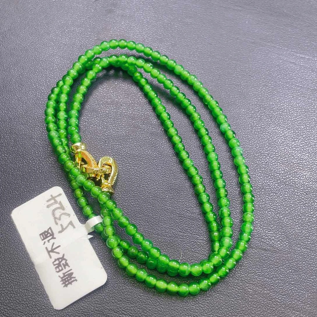 翡翠未镶嵌颈饰天然A货翡翠卡3