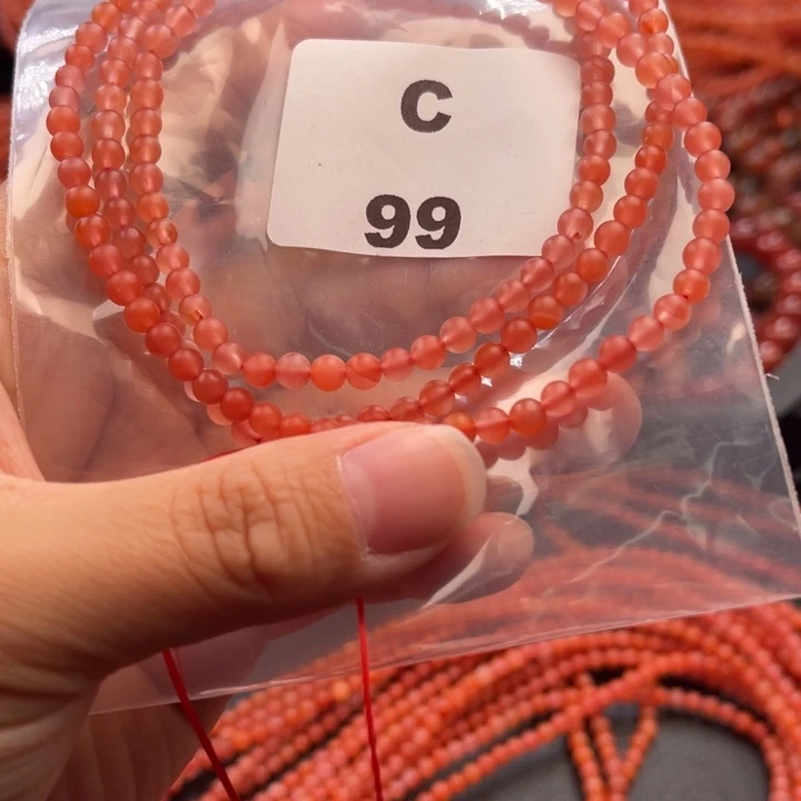 南红玛瑙未镶嵌多样性发货默认微瑕称重4mm