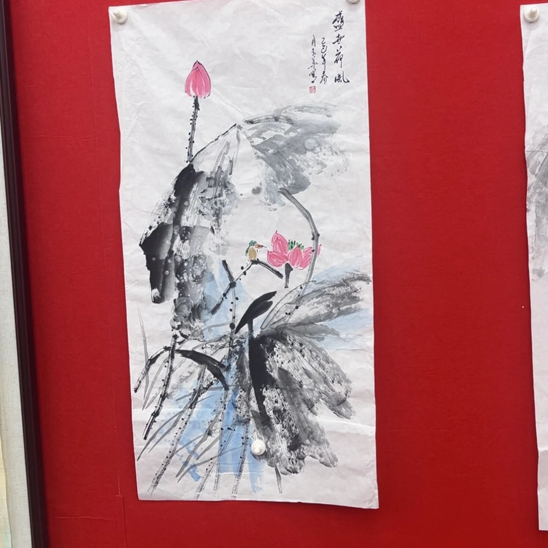 国画孙玉华老师三尺绘画