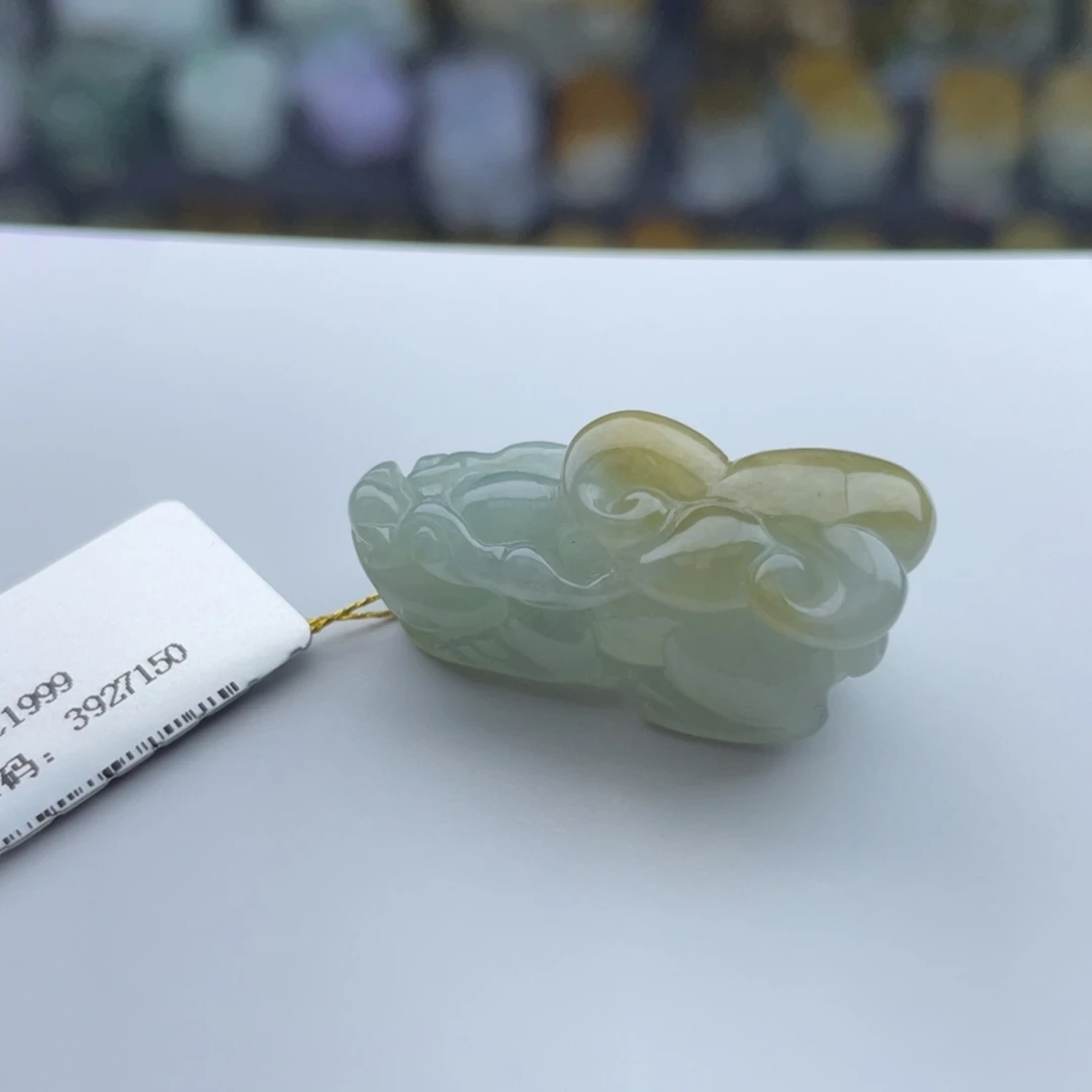 翡翠未镶嵌颈饰貔貅003