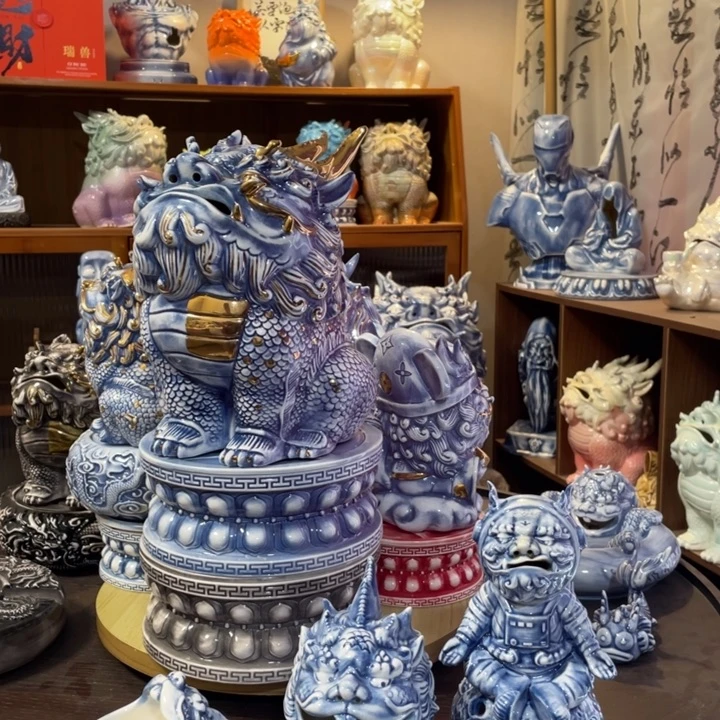 卧***飞瓷片摆件1111111111111