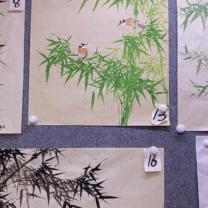 竖款新中式装饰画2