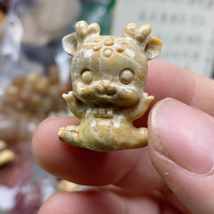 硅化珊瑚（珊瑚玉）未镶嵌颈饰