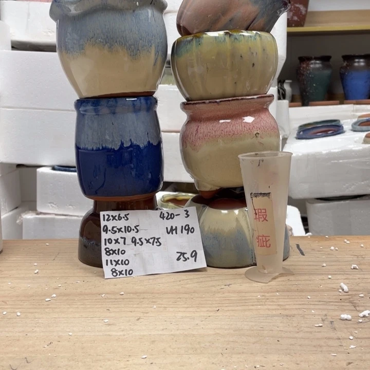 紫砂花盆多肉陶土花盆微瑕3