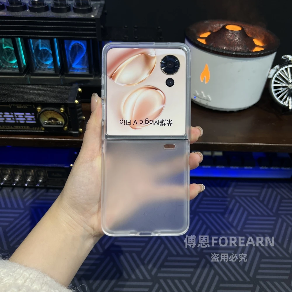 适用于荣耀magicvflip手机壳magic v flip超薄透明磨砂保护套防摔