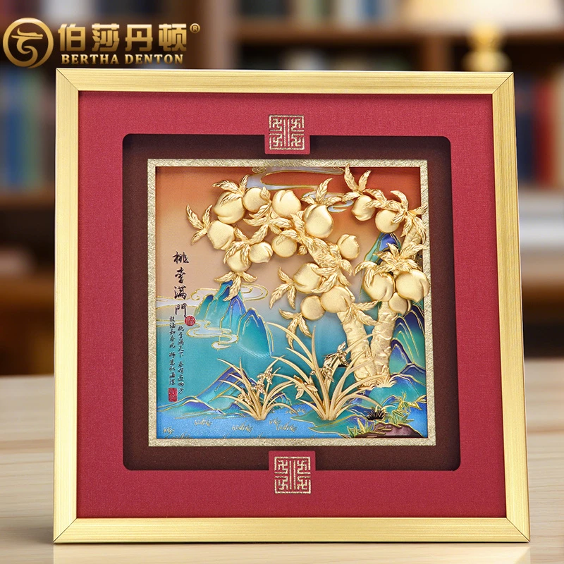 BERTHA DENTON/伯莎丹顿桃李满天下毕业礼物送老师金箔画摆件礼品