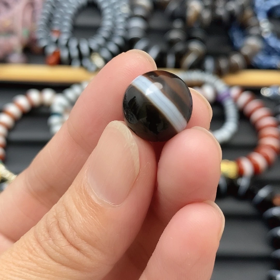 玛瑙/玉髓玛瑙单珠尺寸14未镶嵌