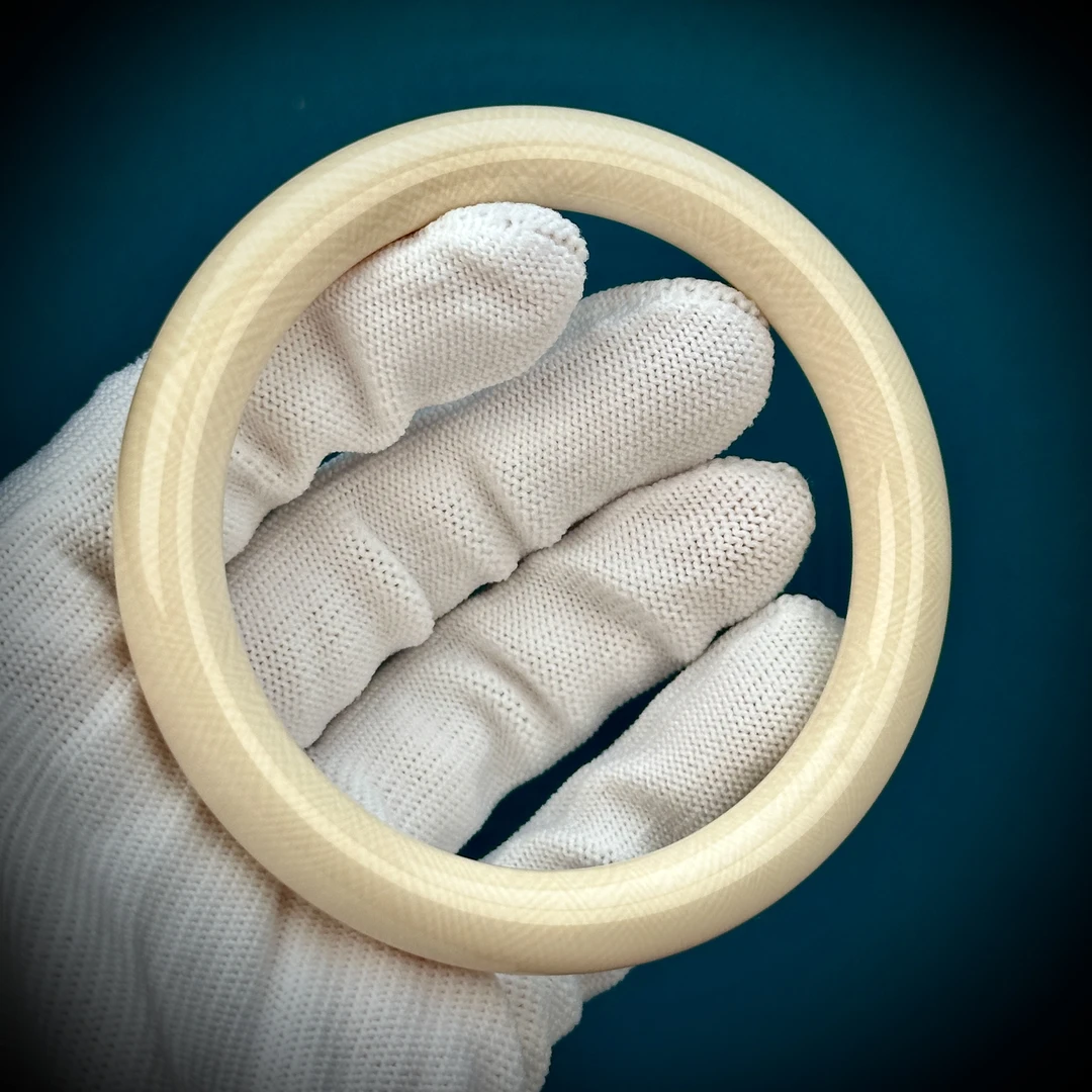 U2164天然猛犸象牙 果冻料满纹10mm手镯60mm 支持鉴定假一罚四