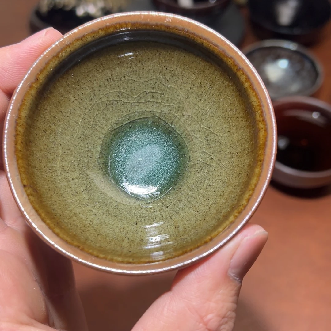 茶盏黄俊杰柴烧主人杯建窑建盏茶盏