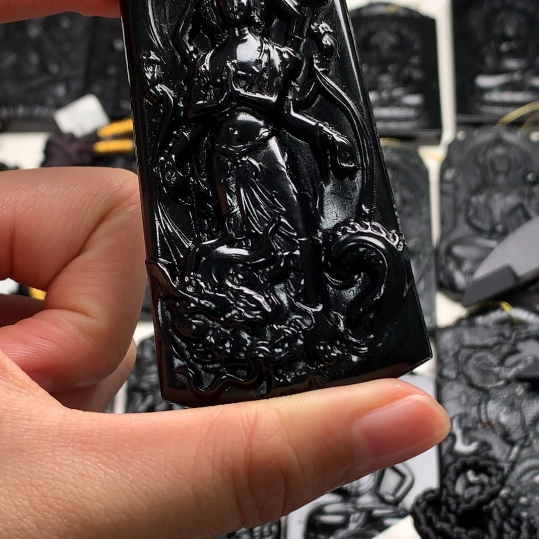 天然a货钢琴黑挂件