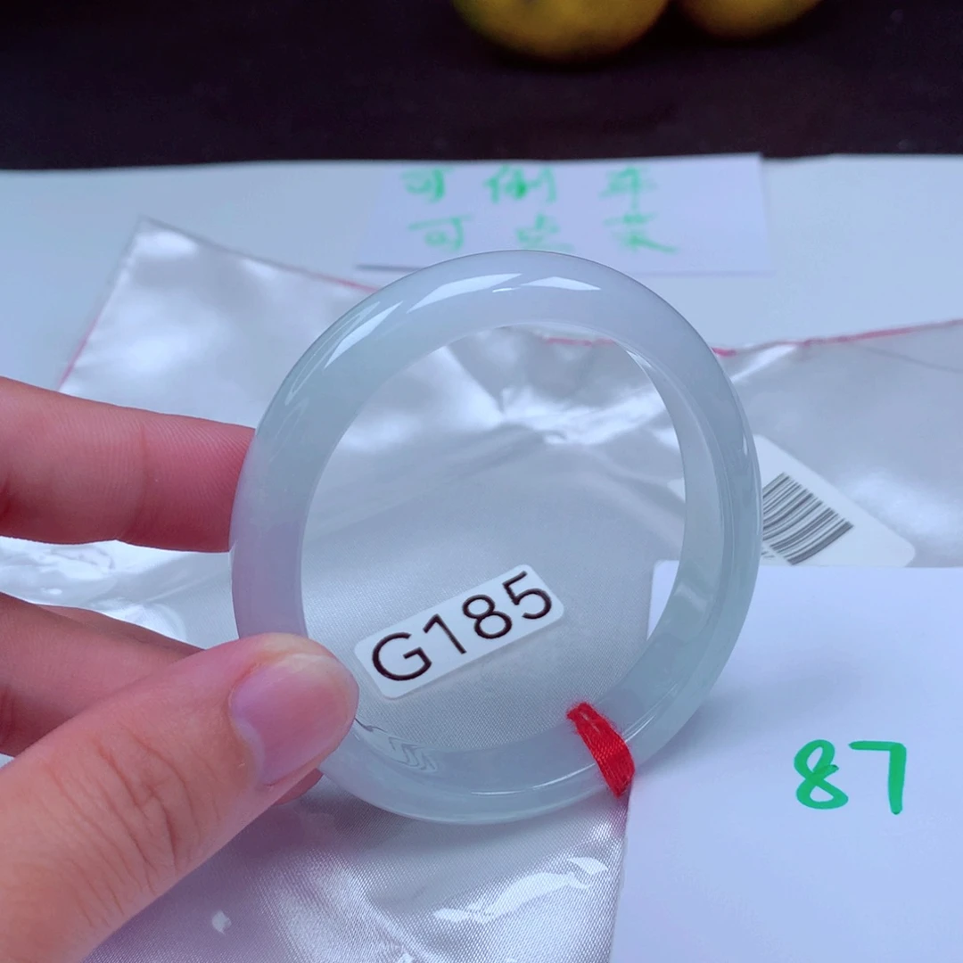 未镶嵌手镯翡翠缅甸天然A货翡翠手镯57.2贵妃