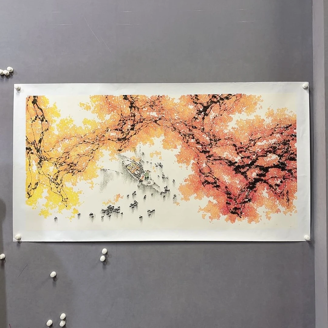 国画亲笔手绘放心去藏