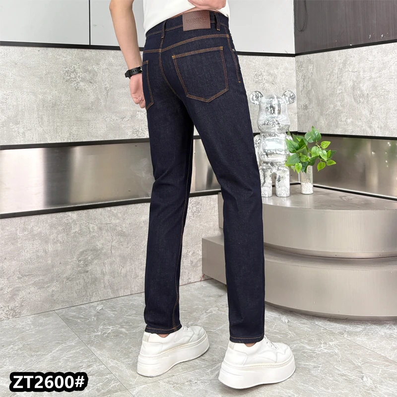 ZT2600三本针新款软牛仔男士牛仔裤2025爆款轻奢直筒裤潮牌男装