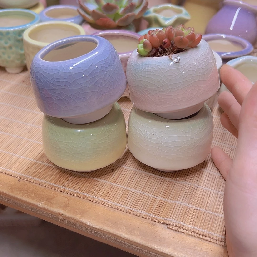 陶瓷花盆当场满12包邮