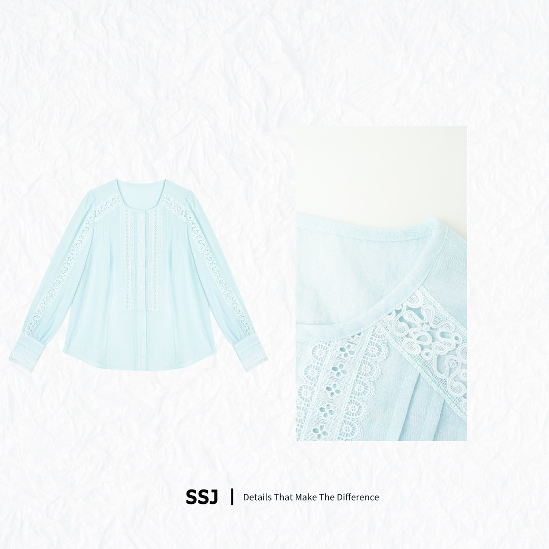 (薄荷之夏)9369小机灵春夏新款时尚天丝上衣女A2