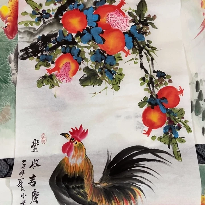 枕书斋画廊的直播间