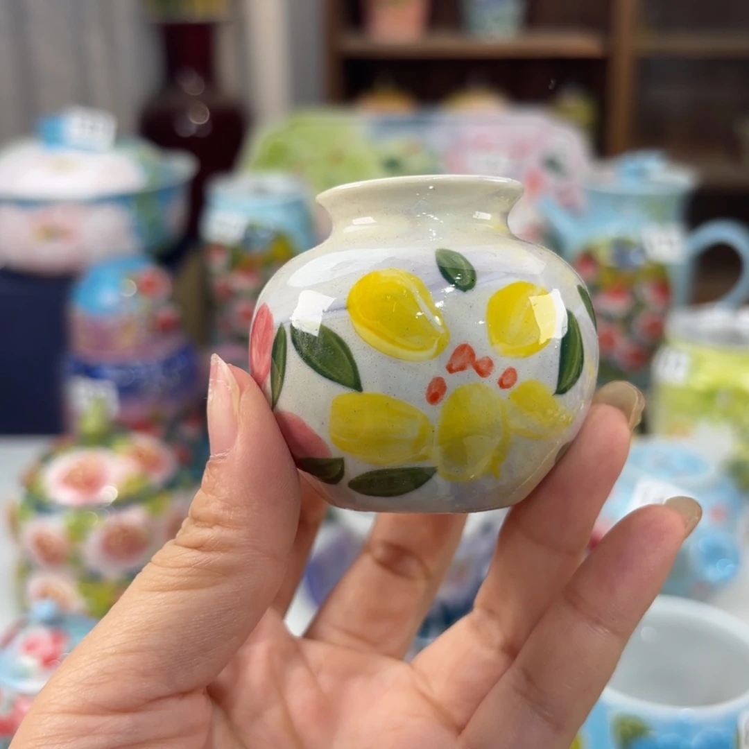 景德镇手绘高温釉下彩陶瓷茶具