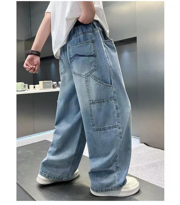 9852～高品质青少年夏季薄款牛仔长裤