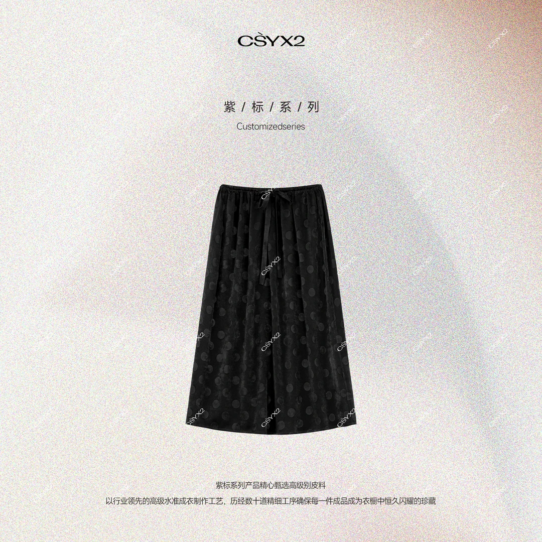 CsyX2-25S/S早春新品 “高定系列”丝绒波点半身裙CG5CS002