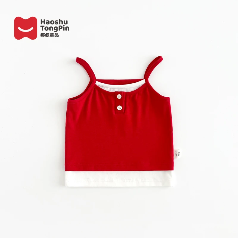 【亲子装】郝叔童品夏季新款洋气潮流亲子吊带背心2025时尚kkHL5230