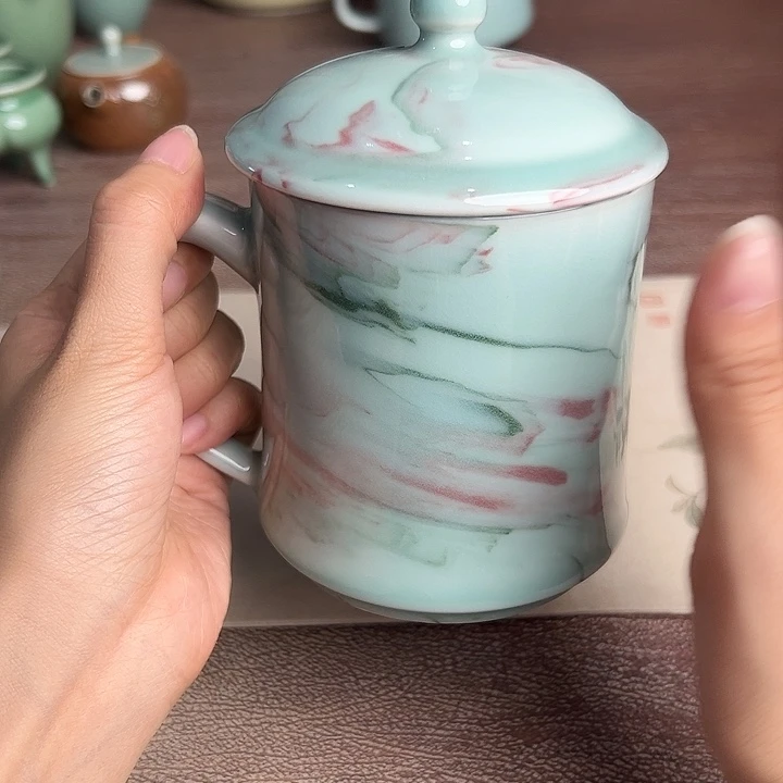 龙泉云间青瓷小米茶器