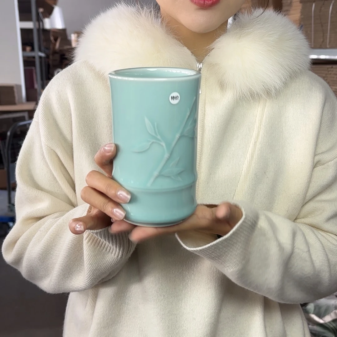 龙泉云间青瓷小米茶器